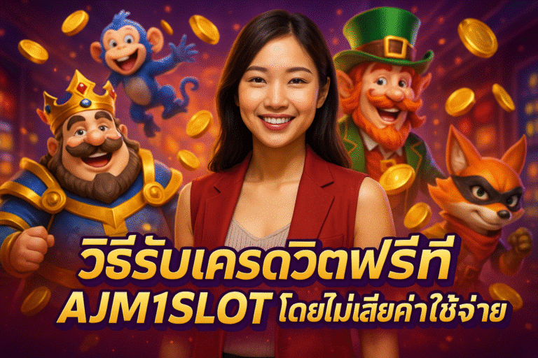 วิธีรับเครดิตฟรีที่ AJM1SLOT โดยไม่เสียค่าใช้จ่าย