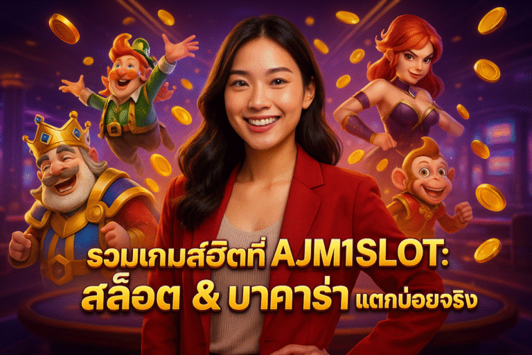 รวมเกมส์ฮิตที่ AJM1SLOT สล็อต & บาคาร่า แตกบ่อยจริง